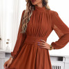Custom solid color dress | autumn dress | mid length dress