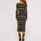 Custom new dress | pointelle knitted midi dress | long sleeve dress