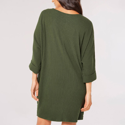 Custom new dress | ribbed cocoon mini dress | minimalism dress