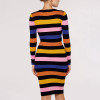 Custom new dress | striped bodycon midi dress | long sleeve dress