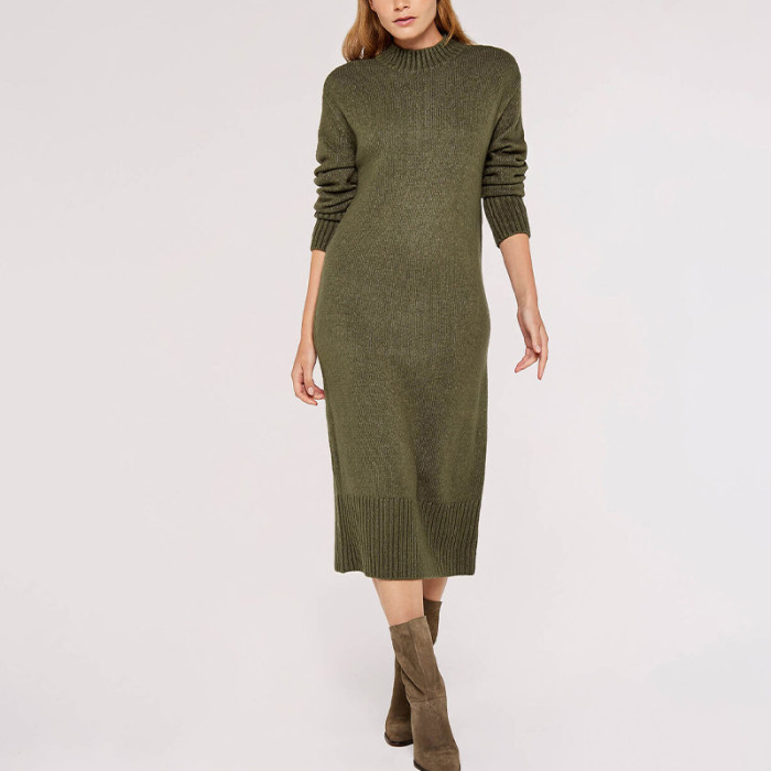 Custom new dress |chunky knit midi dress | long sleeve dress