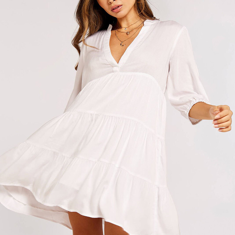 cotton shirt midi dress