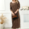 Custom 2023 fall dress | new leopard printing dress | long sleeve dress | niche slim dress