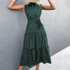 Custom temperament dress | nipped-in waist dress | sleeveless dress | 2023 casual resort dress