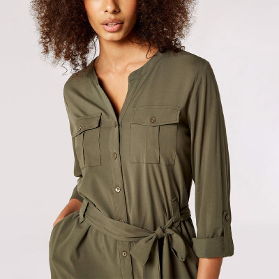 Custom new dress |  green dress  | tera cotton shirt dress