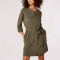 Custom new dress |  green dress  | tera cotton shirt dress