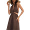 Custom fashion dress | sexy backless dress | long niche dress