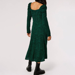 Custom new dress | ruched milkmaid midi dress | perfectly flirty dress