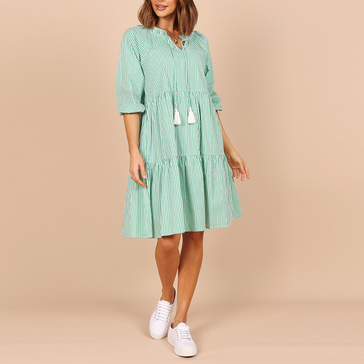 Linen-cotton mini bodycon dress