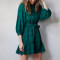 Custom women's short dresses | digital printing dresses | linen shirt dresses