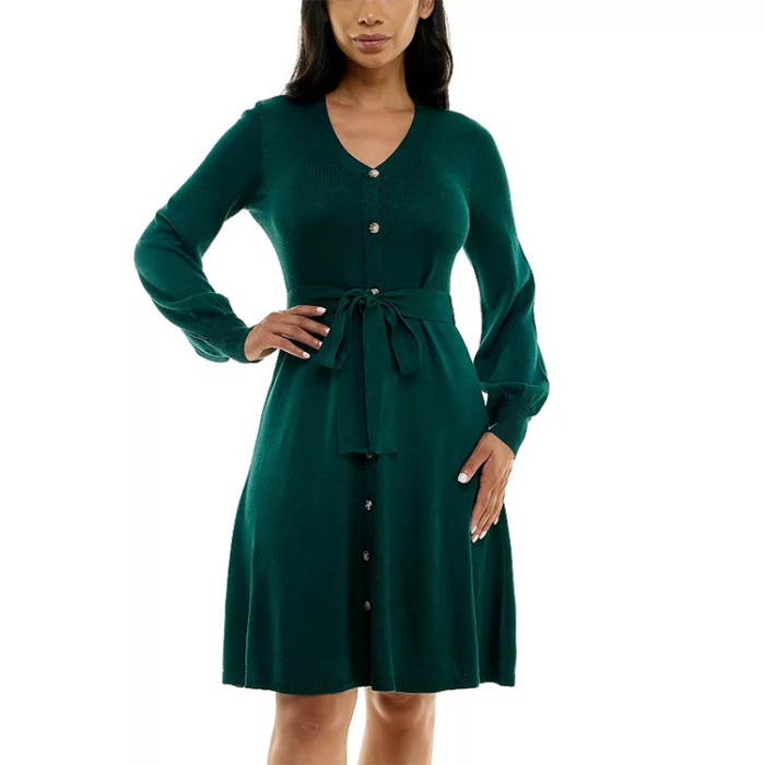 Custom women's dresses | balloon sleeves dresses | sweater dresses
