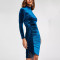 Custom mid length dresses | casual long sleeves dresses | corduroy dresses | velvet dress