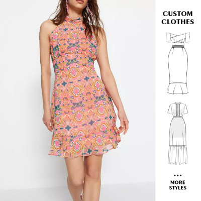 Custom floral dresses | strapless dresses | Short Length dresses