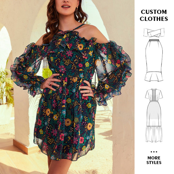 OEM off shoulder dresses | shorts dresses | spring dresses | floral dresses | slip dresses.