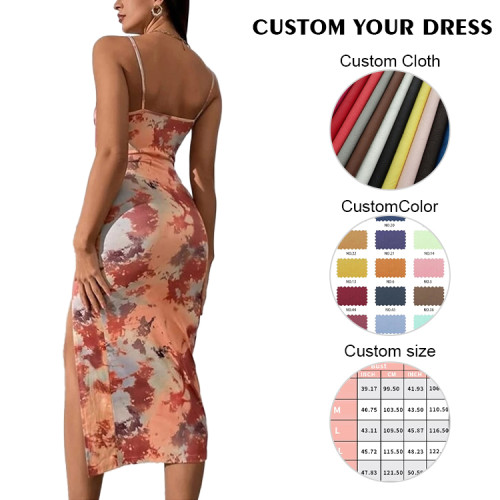 OEM slip dresses | slit dresses | summer dresses | floral dresses | long dresses women | Satin dress