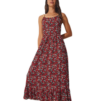 OEM dresses | strap dresses | summer long dresses | floral dresses | chiffon dress | straight dress