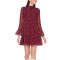 OEM dress | chiffon dresses | autumn long-sleeved dresses | floral dresses | double-deck dress