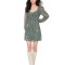 OEM dress | chiffon dresses | summer dresses | floral dress | double-deck dress | long-sleeved dress