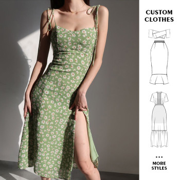 OEM dress | floral dresses | summer dresses | sexy dresses | split dresses