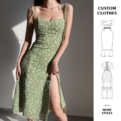 OEM dress | floral dresses | summer dresses | sexy dresses | split dresses