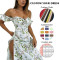 OEM dress | off shoulder dress | floral dresses | summer dresses | sexy dresses | split dresses