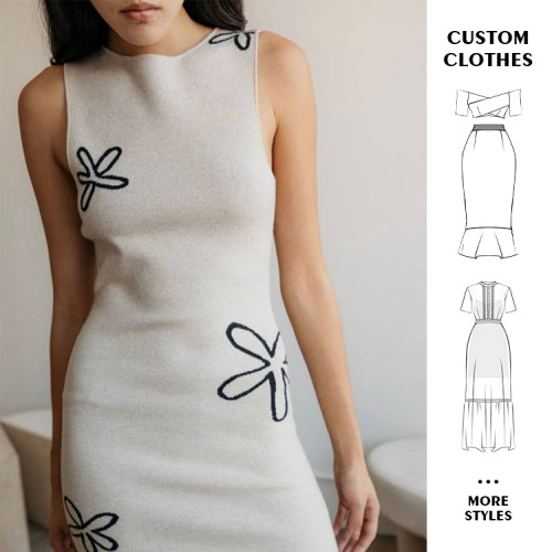 OEM dress | white dress | business dress | summer dresses | knit dress | split dress