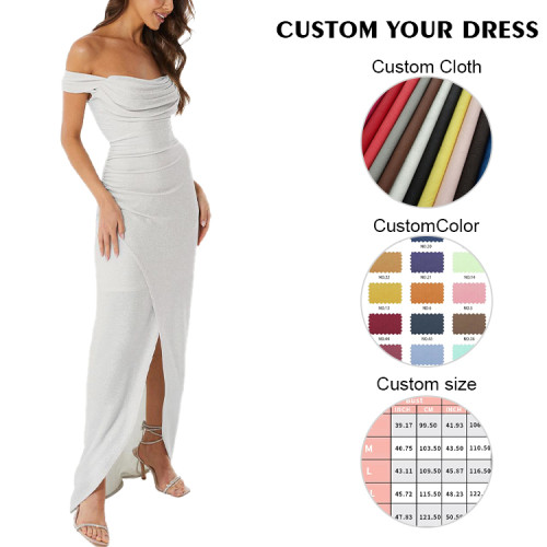 OEM dress | off shoulder dress | white dress | summer dresses | split dress