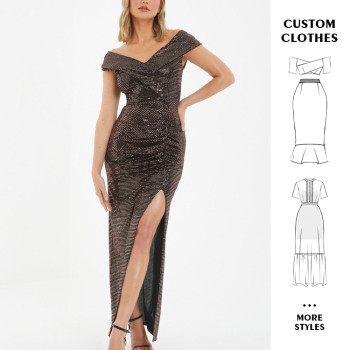 OEM dress | maxi dress | v-neck dress | summer dresses | split dress