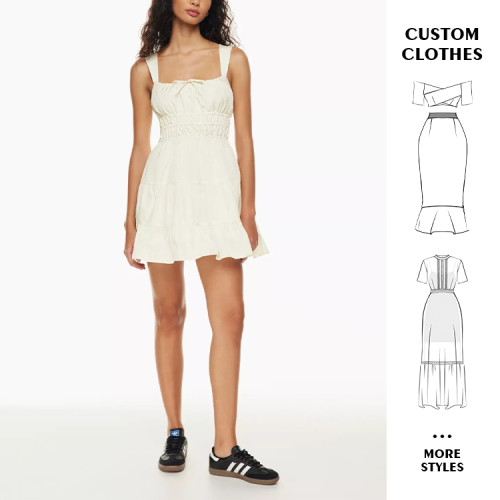 OEM dress | casual dress | white dress | summer dresses | strappy dresses