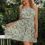 OEM dress | A-line dress | floral dress | summer dresses | strappless dresses | green dress