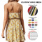 OEM dress | A-line dress | floral dress | summer dresses | strappless dresses | green dress