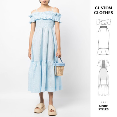 OEM dress | strappy dress | backless dress | summer dresses | blue dresses