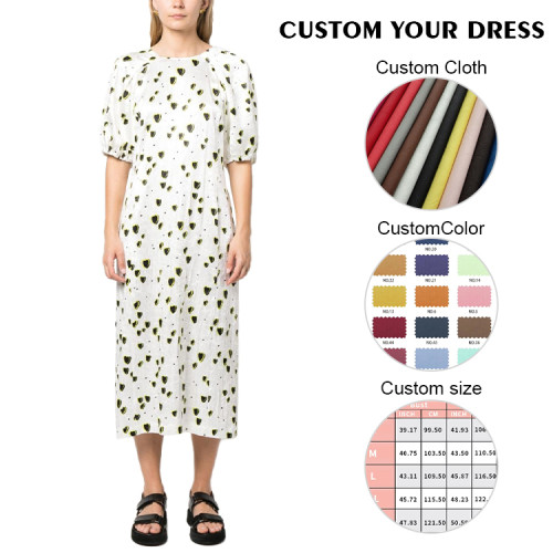 OEM dress | crew neck dress | casual dress | summer dresses | print dress