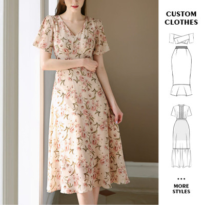 Custom dress | floral dresses | 2024 summer fashion dress | floral prints dress | casual loose dress