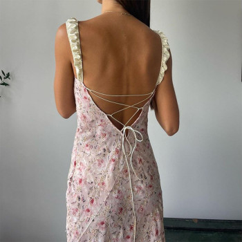 OEM dress | casual dress | floral dress | summer dresses | strappy dresses | backless dress