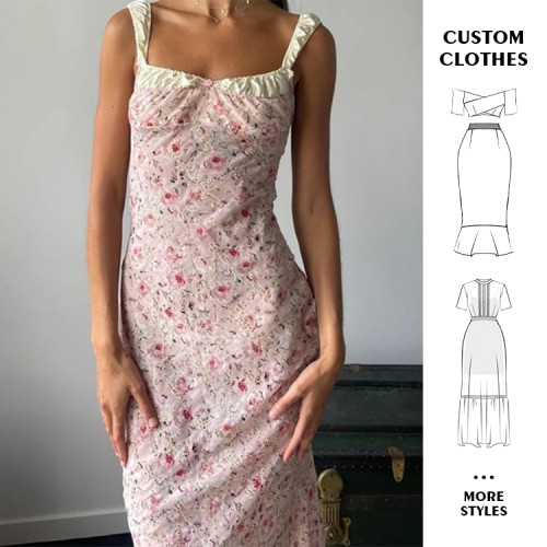 OEM dress | casual dress | floral dress | summer dresses | strappy dresses | backless dress