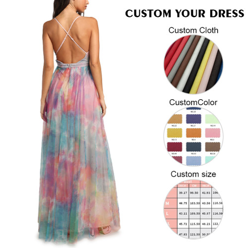 OEM dress | strap dress | print dresses | summer dresses | prom dresses | backless dress