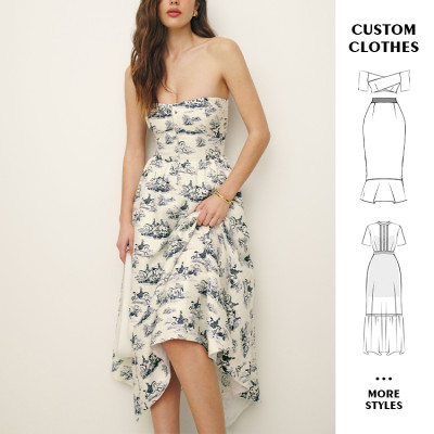 OEM dress | strapless dress | floral dresses | summer dresses | prom dresses | sexy dress
