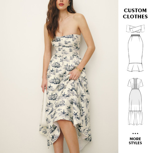 OEM dress | strapless dress | floral dresses | summer dresses | prom dresses | sexy dress