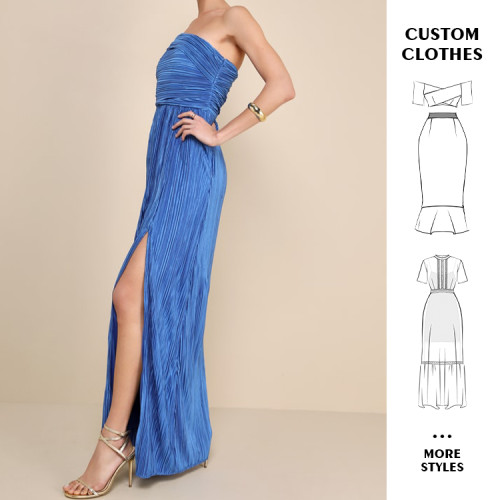 OEM dress | strapless dress | split dresses | summer dresses | prom dresses | one shoulder dress