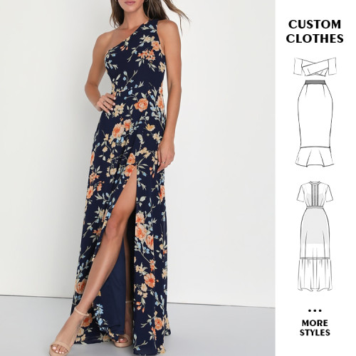 OEM dress | one shoulder dress | sexy dress| summer dresses | prom dresses | split dress