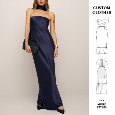 OEM dress | strapless dress | sexy dress| summer dresses | prom dresses | halter dress | long dress