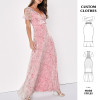 OEM dress | v-neck dress | split dresses | summer dresses | women long dresses | pink dress