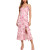 OEM dress | strap dress | pink dresses | floral dresses | sexy dresses | split dresses