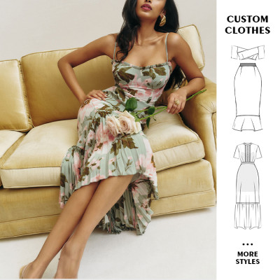 OEM dress | print dress | long dresses | strap dresses | women dresses | elegant dress