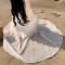 OEM dresses | Long white party dresses | Halter dress | High waisted dress | Birthday party dresses