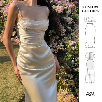 Custom dress | Party dresses | Women's dress | Elegant dresses | Silk wedding dress | Backless dress