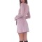 OEM dress | Purple dress | Long-sleeved dresses | Bow-tie design dress | Skinny wrap dresses