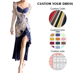 Custom dress | Party dresses | Split dress | Two-piece dress | Fashionable dresses | Plus size dress