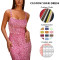 Custom dress | Pink sequin dress | High waist slim dresses | High split dress | Sexy dresses | stript dress